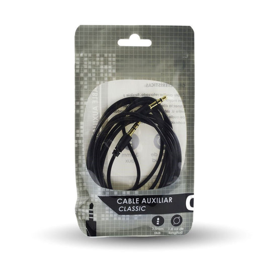 Cable Plug Auxiliar Macho A Macho 1,8m (Bolsa)