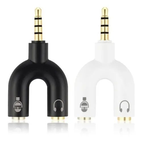 Convertidor En U Splitter De Auriculares De Pc Hacia Celulares Ps4 Celuares, otros, Audio 1x Macho A 2x Hembras (En Blister)