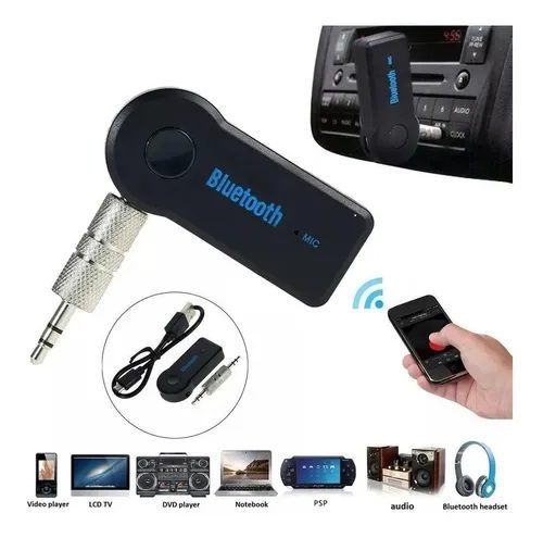 Receptor Audio adaptador Para Equipos Musicales, Auto, Etc M. Libres Sonido Audio (Caja Negra)