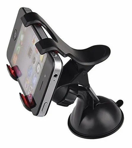 Soporte Auto Doble Pinza Para Celulares Gps Etc