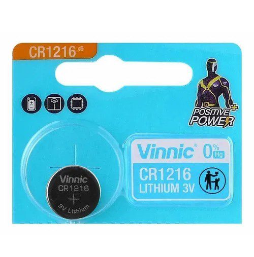 Pila Cr1216 Vinnic (Tamaño: 12mm X 1,6mm)