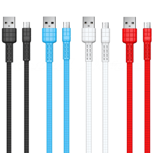 Cable Parson Micro Usb 2.1 Plano Color Negro (En Bolsa)