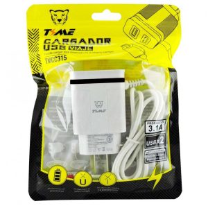 Cargador 3.1 Time 2 Usb Hembra + Cable Incluido Micro Usb, Carga Rápida