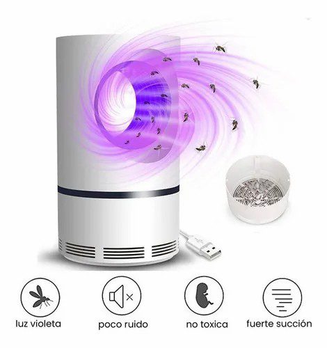 Matamosquitos Electrico Lampara Atrapa Insectos Usb