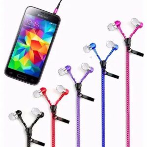 Auriculares Con Cierre Zipper Manos Libres Con Mic.