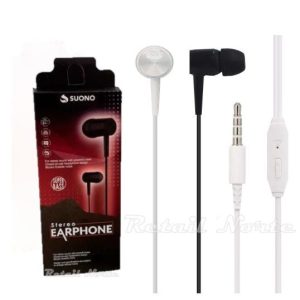 Auriculares Suono En Caja Manos Libres /Mic Color Negro