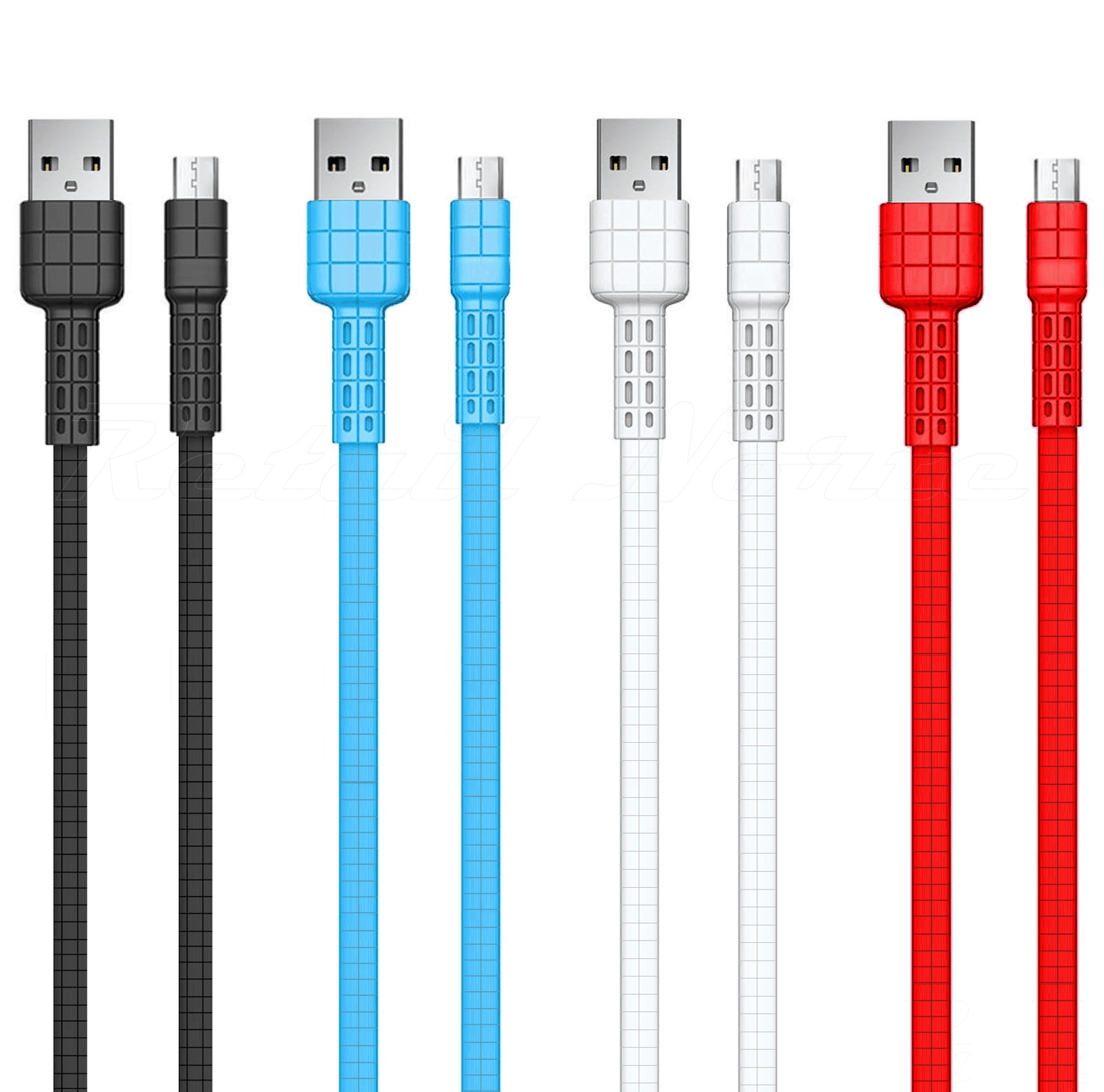 Cable Parson Micro Usb 2.1 Plano Color Negro (En Bolsa)