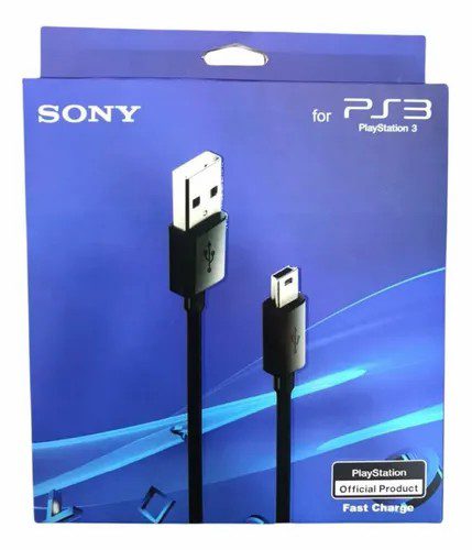 Cable Ps3 Joystick De Playstation 3 Con Filtro de Usb a V3 (En Caja)