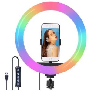 Aro De Luz Rgb Colores Diam: 26 Cm 12 Pulgadas