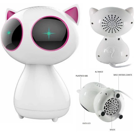 Parlante Kat Con Luz 16cm Usb Y Plug C/Volumen