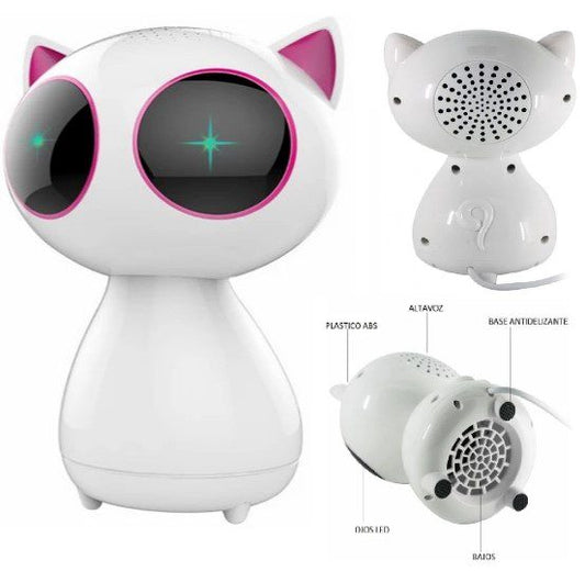 Parlante Kat Con Luz 16cm Usb Y Plug C/Volumen