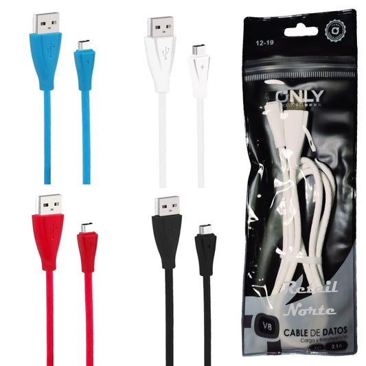 Cable Only Micro Usb 2.1 Color Blanco
