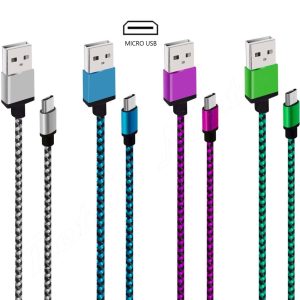 Cable Only Micro Usb 2.1 Trenzado Color Azul