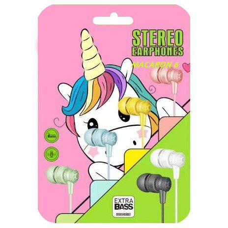 Auriculares Macaron In Ear 1,3m Stereo Plug 3.5