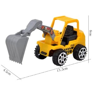 Excavadora Tractor Con Pala Articulada 13,5x6x4,5Cm (En Bolsa)