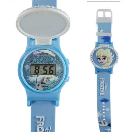 Reloj Personaje Con Tapa  Modelo: Frozen