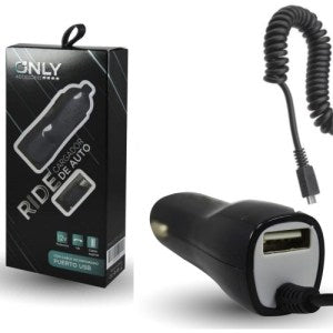 Promo Cargador Auto Only  3.1 Salida Usb Y Cable Micro Usb V8