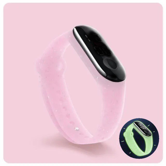 Malla De Repuesto Rosa Con Brillos Ilumina en la oscuridad, Modelo De Tamaño Universal