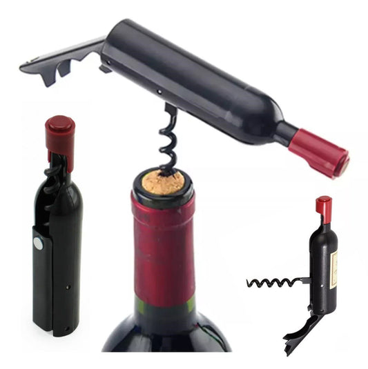 Destapador Plegable Con Iman SacaCorcho Y Botellas Forma de Vino