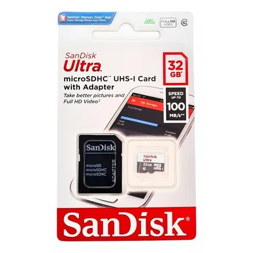 Micro Sd Sandisk 32 GB Ultra 100 Speed Original UHS-I