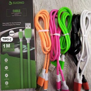 Cable Suono Usb a Tipo C 2.0 Naranja Fluor (En Caja)
