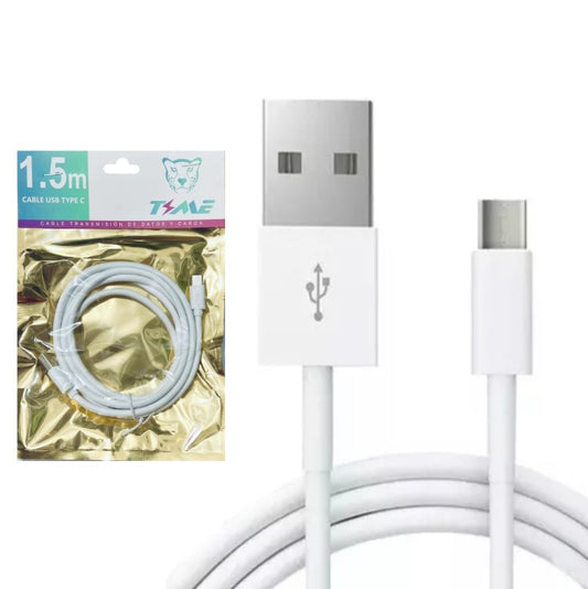 Cable Usb A Tipo C Largo 1,5M Carga y Datos