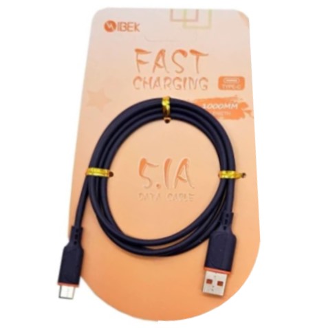 Cable Fast Charging Ibek Usb A Tipo C Carga Rápida Color Azul Oscuro