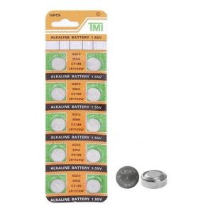 Pila Ag10 TMI  Lr1130  Lr54 189 389  (Tamaño: 11.6 X 3.1 Mm) Por Unidad