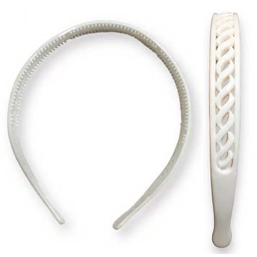 Vincha De Pelo Calada Blanca