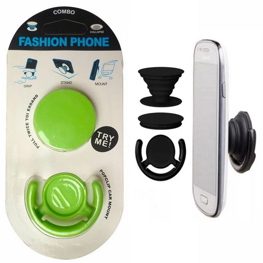 Pop Socket Rebatible  + Soporte. Controles celulares, etc  Color Verde