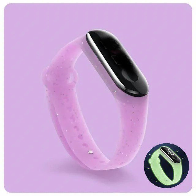 Malla De Repuesto Violeta Con Brillos Ilumina en la oscuridad, Modelo De Tamaño Universal