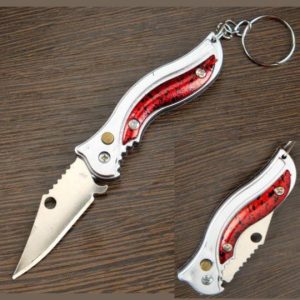 Llavero Navaja Diseño Con Boton Plegable Largo 10.5cm