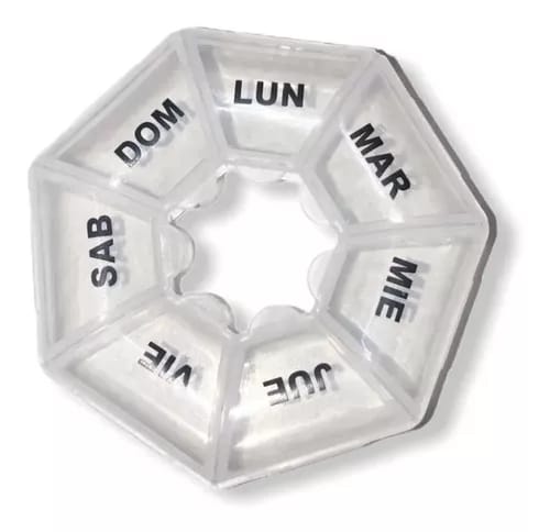 Pastillero Semanal Plástico Organizador Medicamentos