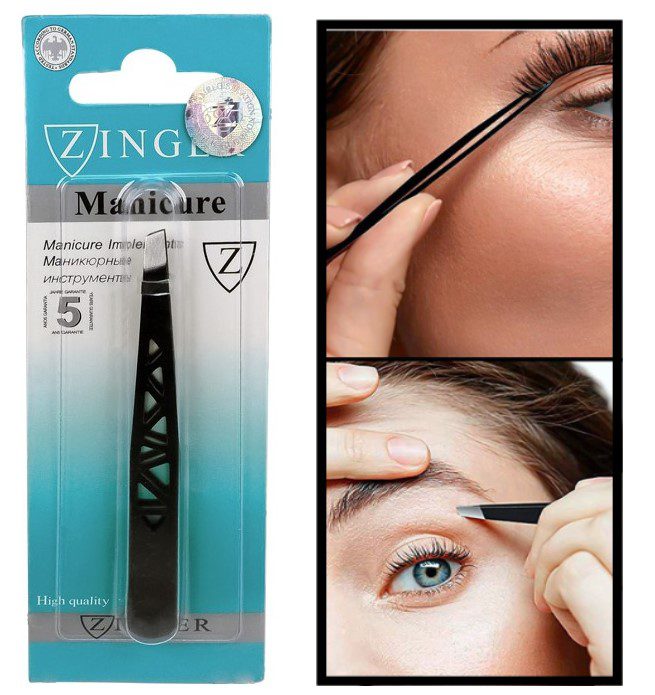 Pinza De Depilar Pro Oblicua Ziner Manicura
