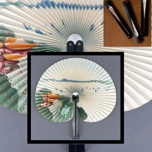 Abanico Plegable Chino De Papel 17Cm 16Cm Plegado Diseños Varios