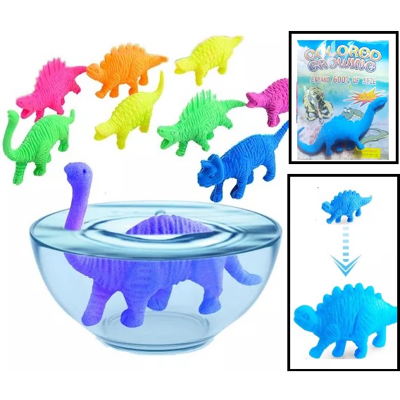Dinosaurios Magicos Biogel Hidrogel Crece Con El Agua 600% Modelo Grande