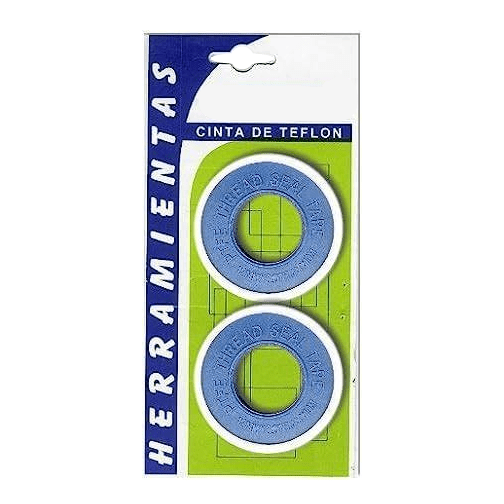 Cinta De Teflón X2 Unidades 10 Metros Blister