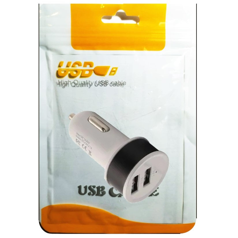 Cargador Auto  2,1amp 12/24v Redondo (En Bolsa)