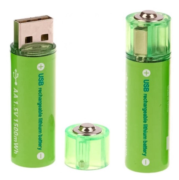 Pila AA Recargable Directo A Usb