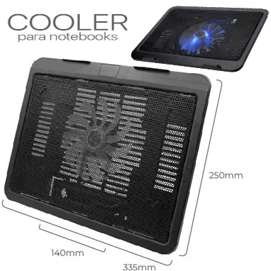 Base De Apoyo Para Notebook Con Cooler Y Led