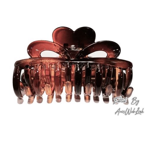 Broche Grande 7X5Cm Corazon Color Marron