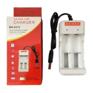 Cargador De Pilas Bateria AA/AAA Con cable Usb