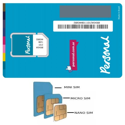 X3 Unidades Chip Personal