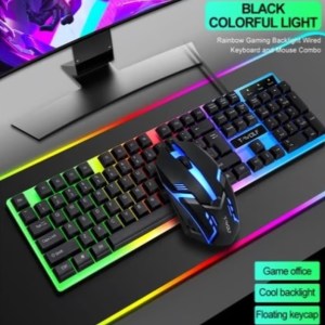 Combo Kit Gamer Wolf Mouse + Teclado Retroiluminado