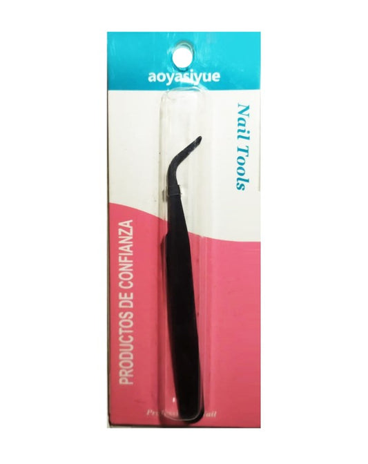 Pinza de Metal Curva Color Negro