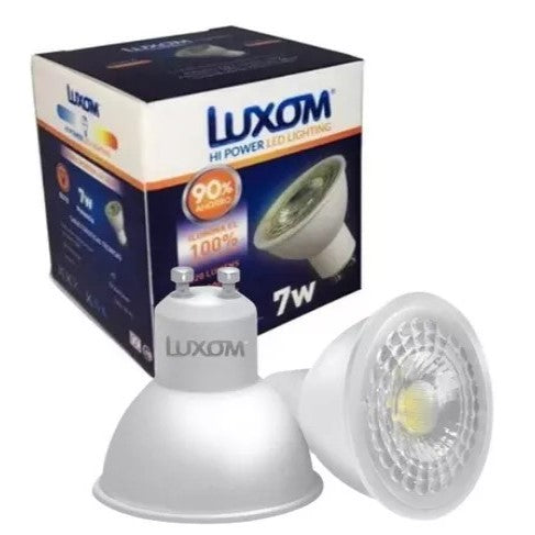 Dicroica Led 7w Luz Fria Luxom Lampara Foco