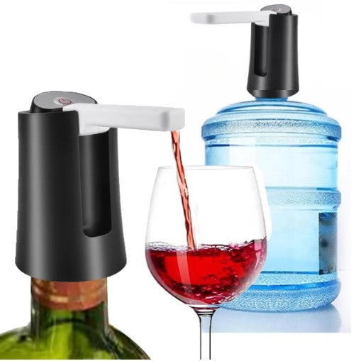 Bomba Dispenser Eléctrico Modelo:V Recargable Agua Vino, Bidones