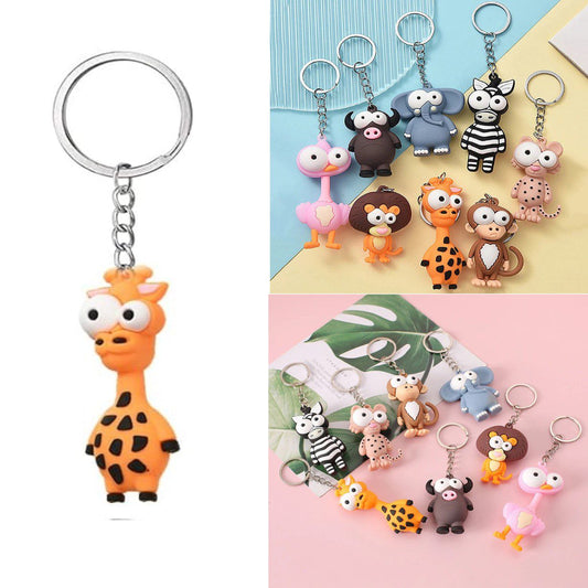 Llavero Diseños Animales Premium Largo Total Promedio 12Cm Personaje Girafa