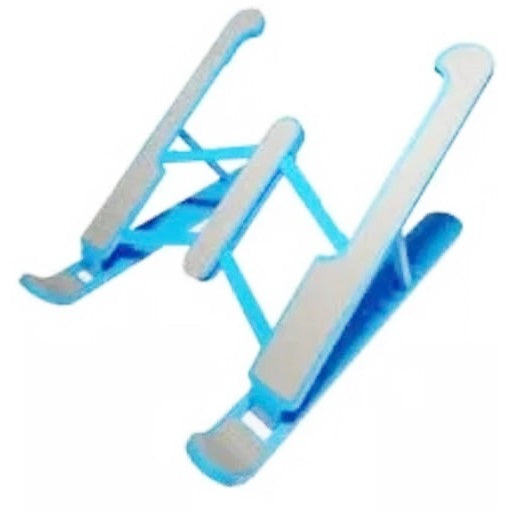 Soporte Portatil De Mesa Plegable Mini Holder 13x10Cm Celular Tablet Color Celeste