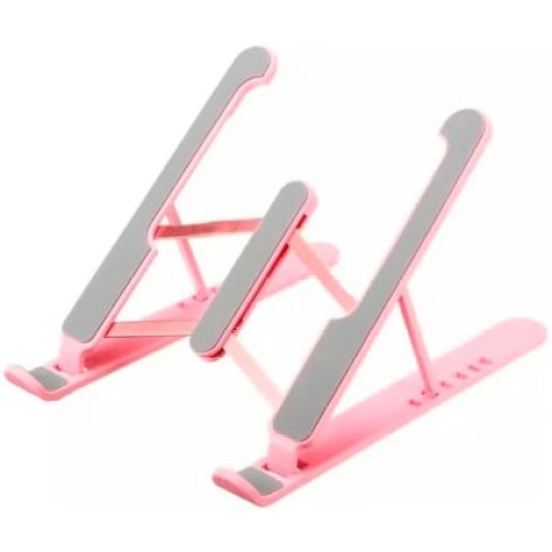 Soporte Portatil De Mesa Plegable Mini Holder 13x10Cm Celular Tablet Color Rosa